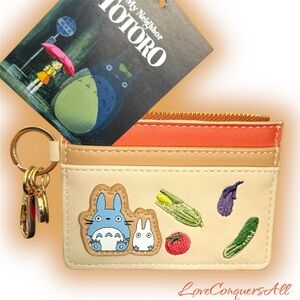 Studio Ghibli My Neighbor Totoro Chu and Chibi Veggie Wallet/ Card holder